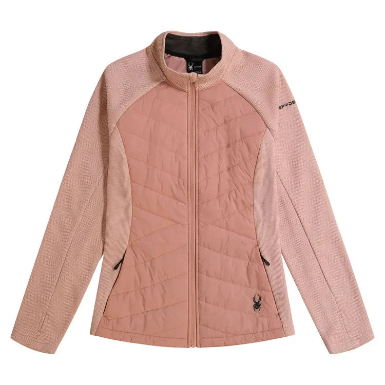 Warehouse Sale New Women's Spyder Nova Full-Zip Hybrid Jacket - Rose MSP$149