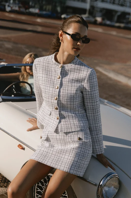 Best Bargains Priscilla Tweed Jacket - White