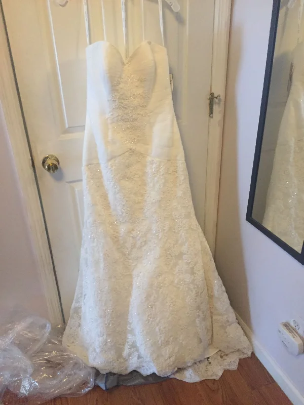 Fantastic Deals Oleg Cassini CRL277IVORY/14020049/ strapless sweetheart BD lace