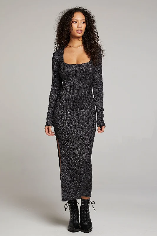Online Only Taxi Licorice Midi Dress