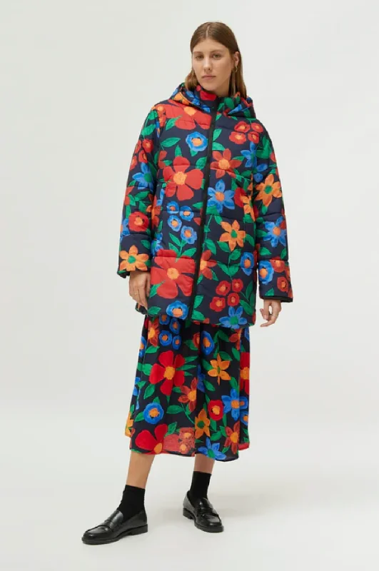 Fantastic Offers Multicolor floral print quilted coat