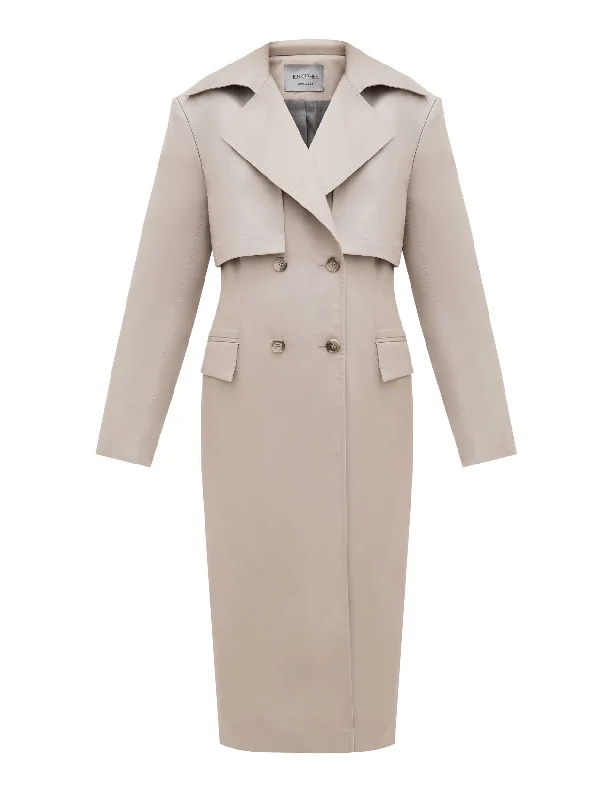Don't Wait SeaSycle Trench Coat - Sand