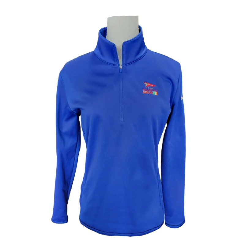 Amazing Deals Nike Golf Royal Blue 1/4 Zip Pullover w/ Logo Size M