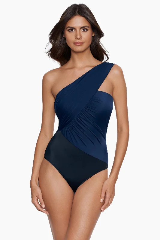 YEAR-End Sale Colorblock Goddess One Piece Swimsuit
