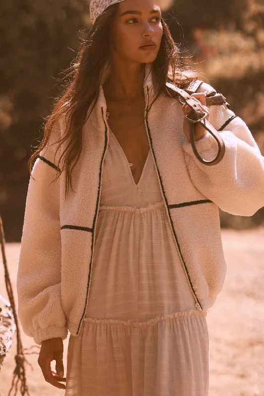 Today’s Deal Warming Up Sherpa Fleece Zip-Front Jacket