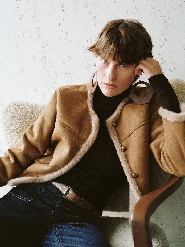 Low Prices Suede Loose Jackets