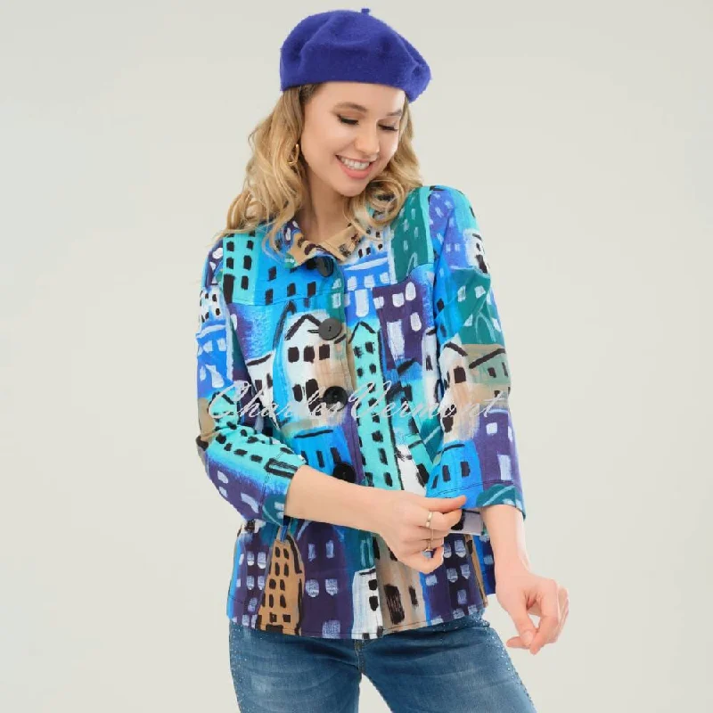 Instant Savings Dolcezza 'City Stories' Button Jacket - Style 73728