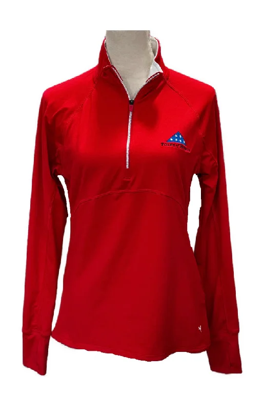Get It Before It’s Gone Women's Puma Red Zip Mock Pullover w/ Folds of HOnor Logo Size M MSp$70 Get It Before It’s Gone Women's Puma Red Zip Mock Pullover w/ Folds of HOnor Logo Size M MSp$70