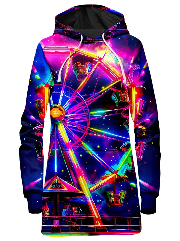 Mega Sale Neon Sky Hoodie Dress