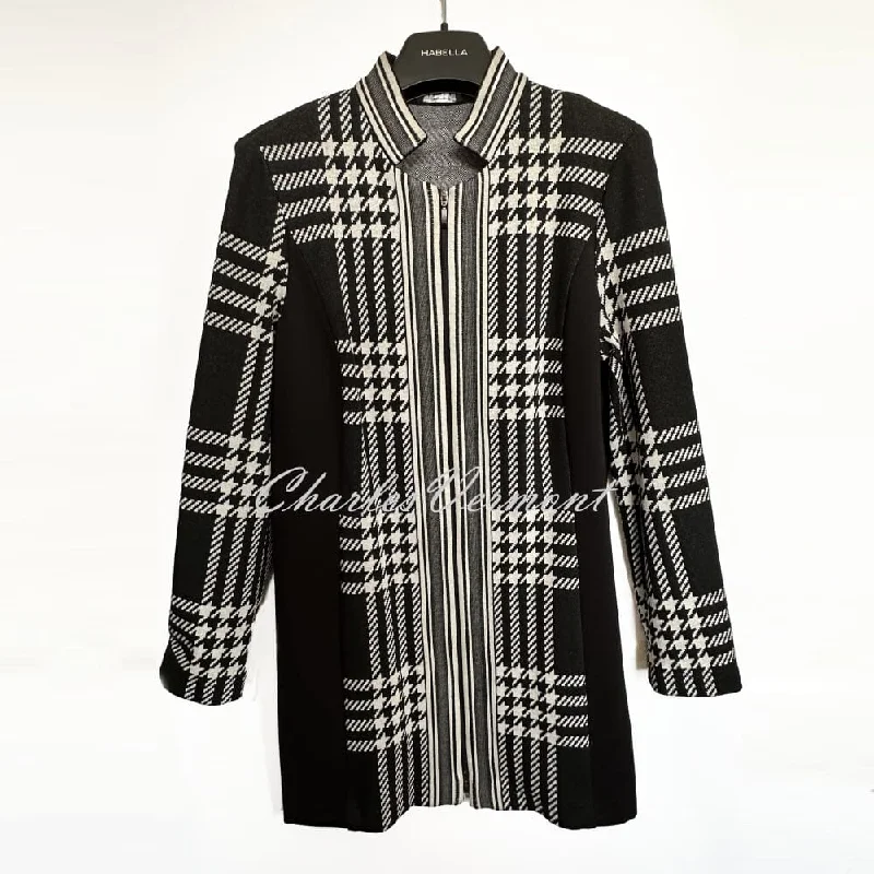 Mega Deal Habella Longline Houndstooth Jacket - Style 57181-50057-90