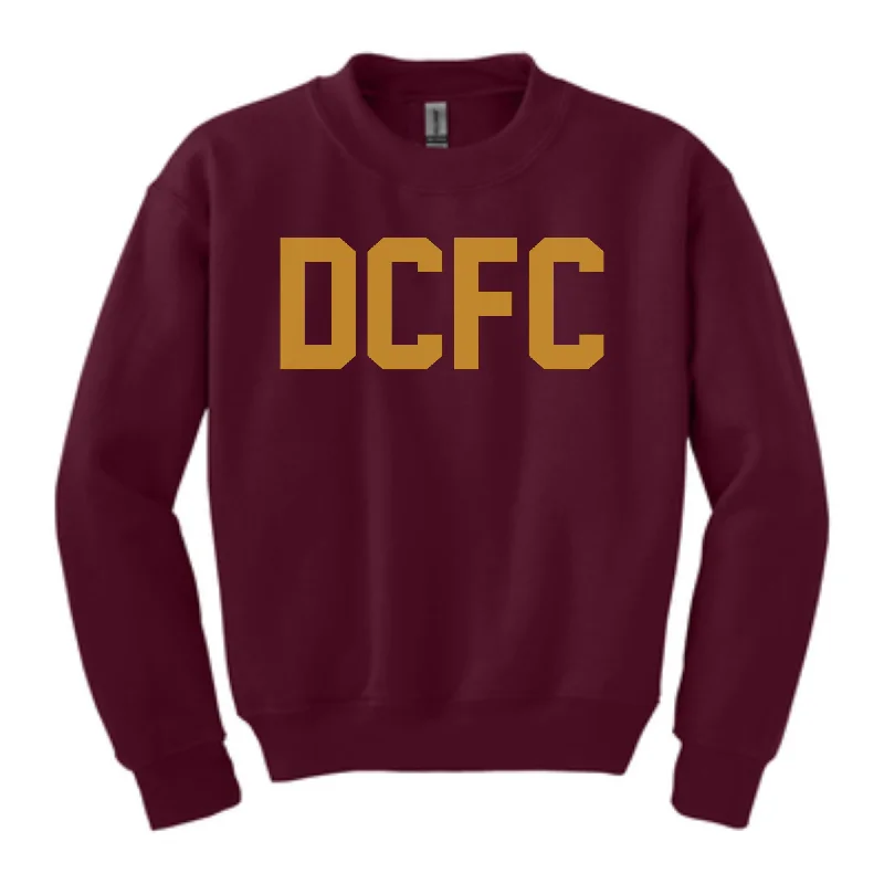 Price Reduction DCFC Youth Crew Neck Sweatshirt- Maroon