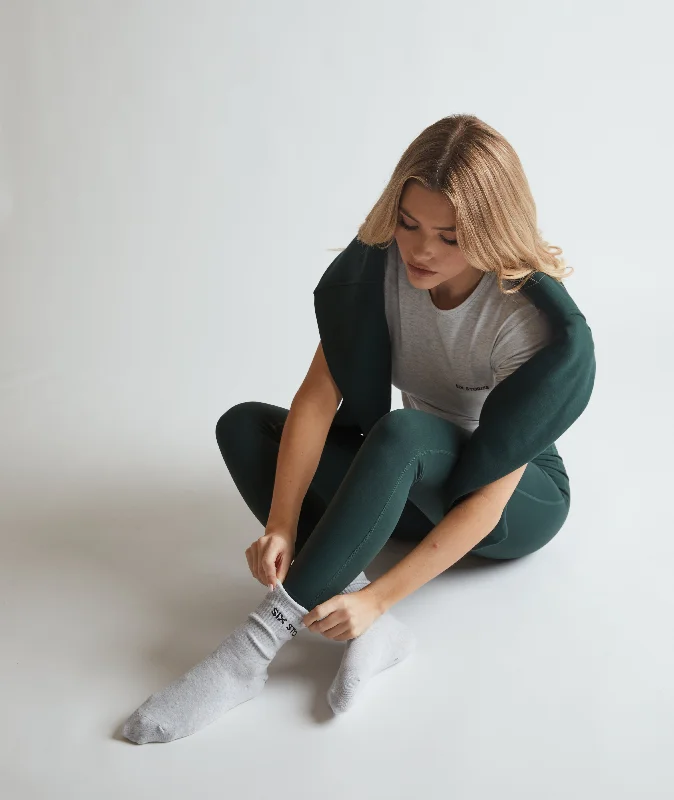 Take Advantage Branded Ankle Socks - Grey Marl
