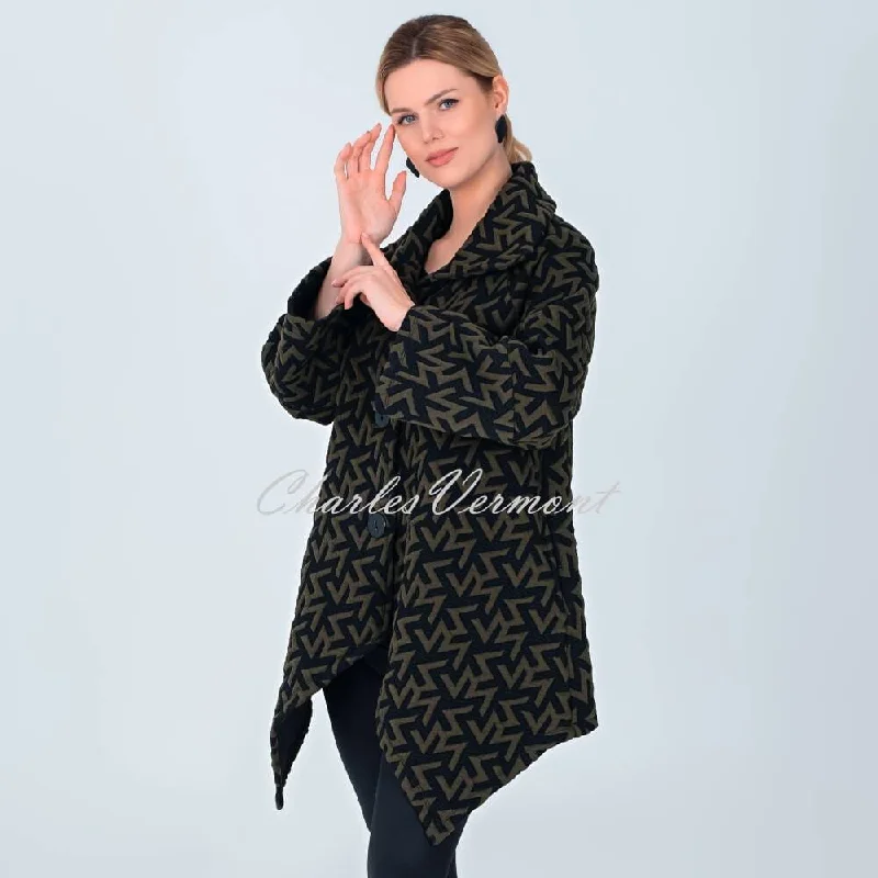 Limited Availability EverSassy Pointed Hem Coat - Style 12802