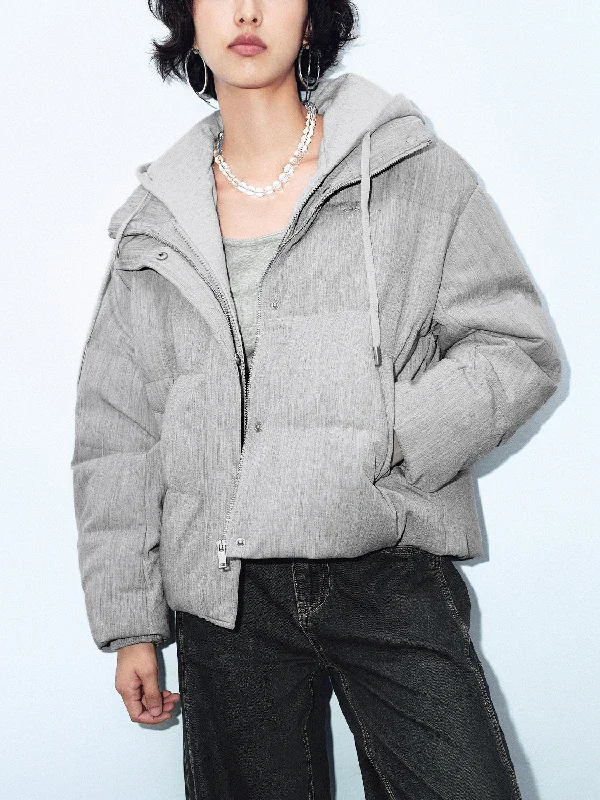 Deep Discounts Hoodie Padded Down Outerwear