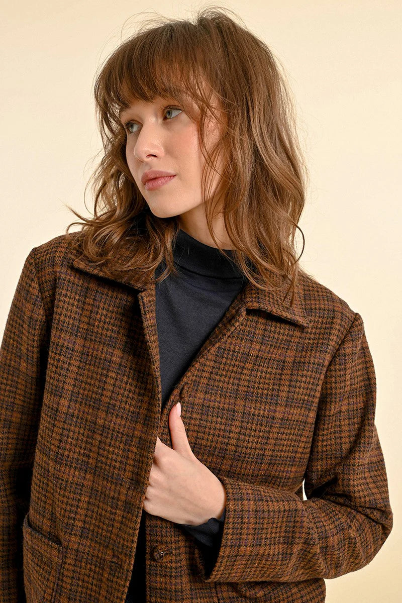 Mega Sale Chocolate Checked Jacket