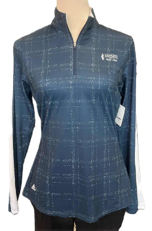 YEAR-End Sale Adidas Women's Primegreen Navy Golf Pullover w/ White Athletic Stripe Size S MSp$75