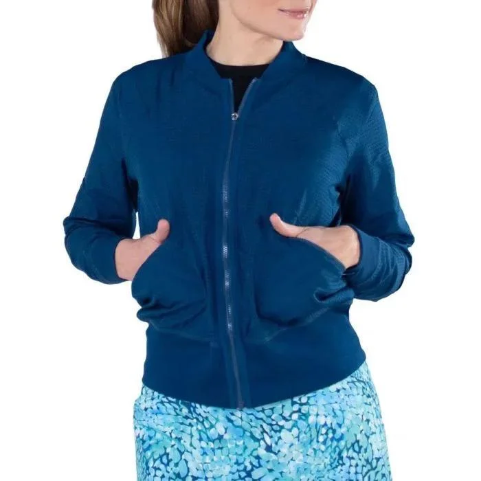 Act Now New Women's Jofit Mesh Bomber w/ Rib Trim - Cove MSP$