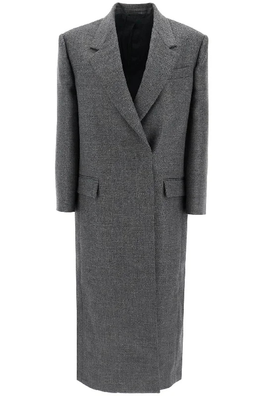 Limited Stock woolen overcoat in canvas fabric MD5739860P GRIGIO SCURO