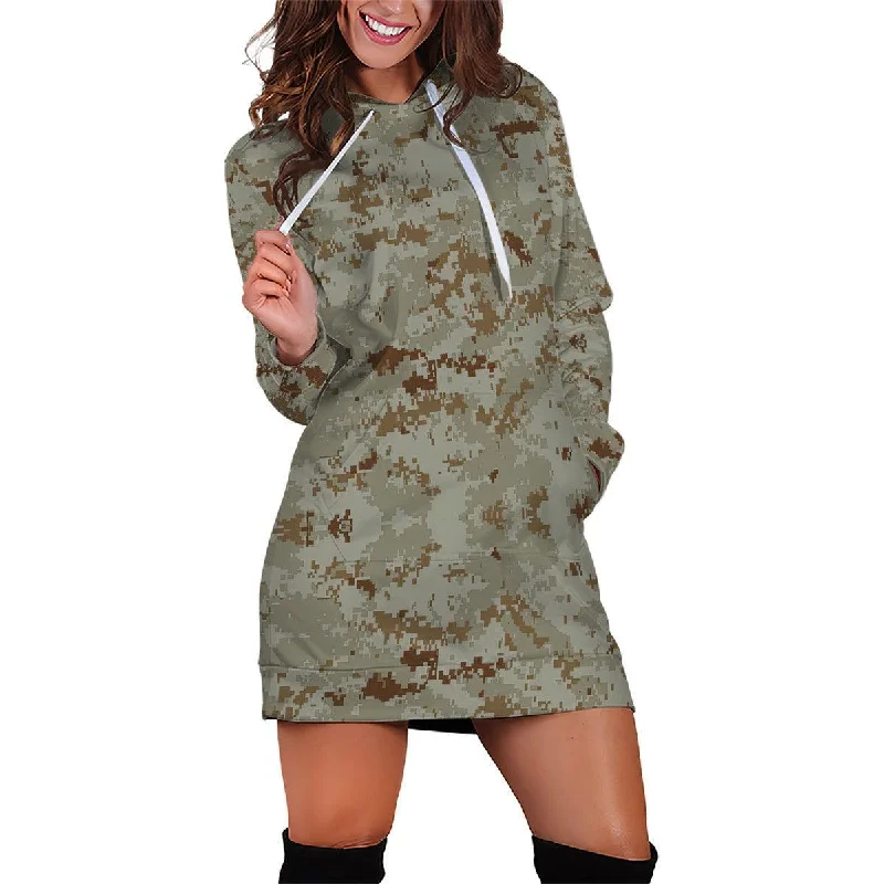 Price Reduction American Marine Pattern Desert Camo Dress Hoodie