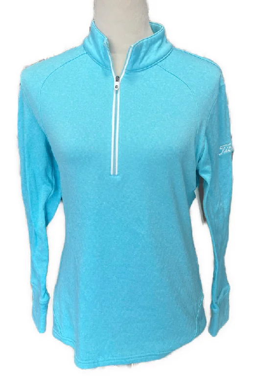 Act Fast Women's Footjoy Blue Heather Thermal Golf Pullover Size S MSP$125