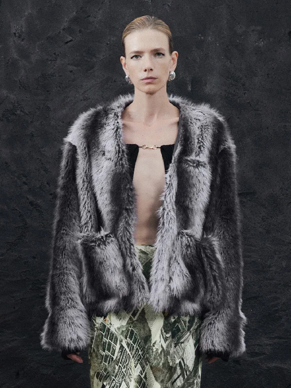 Fantastic Deals Loose Faux Fur Jackets