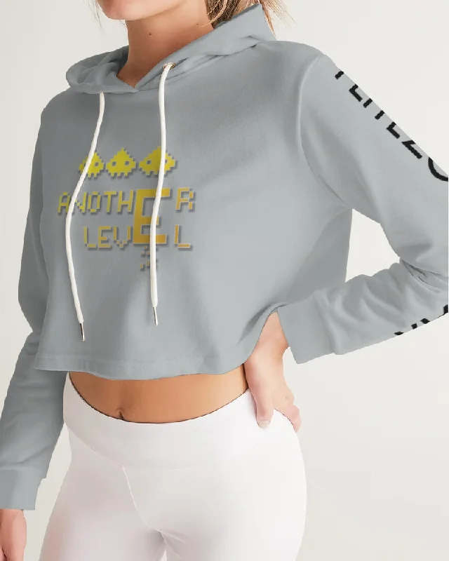 Quick Sale FLYING GREY Women's Cropped Hoodie