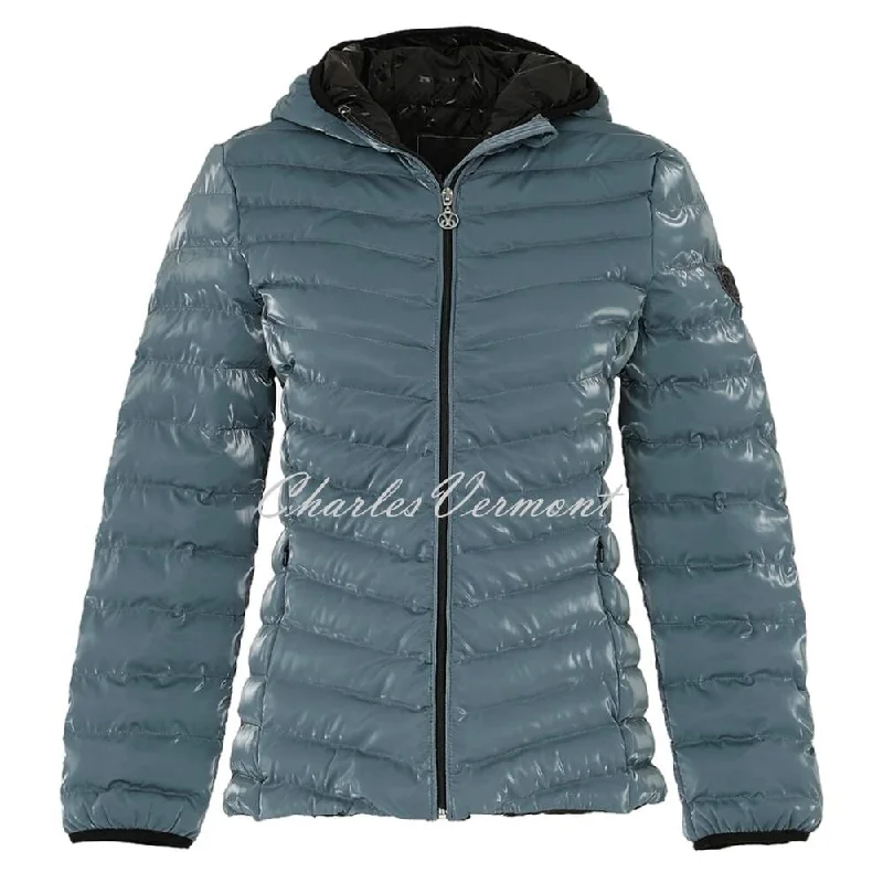 Special Discount Dolcezza Lightly Quilted Jacket - Style 73862 (Teal Blue)