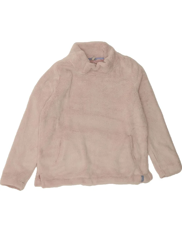 Shop and Save JOULES Womens Fleece Jumper UK 16 Large White Polyester