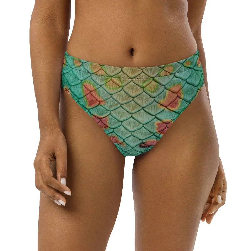 Super Bargain Pumpkinseed Recycled High-Waisted Bikini Bottom