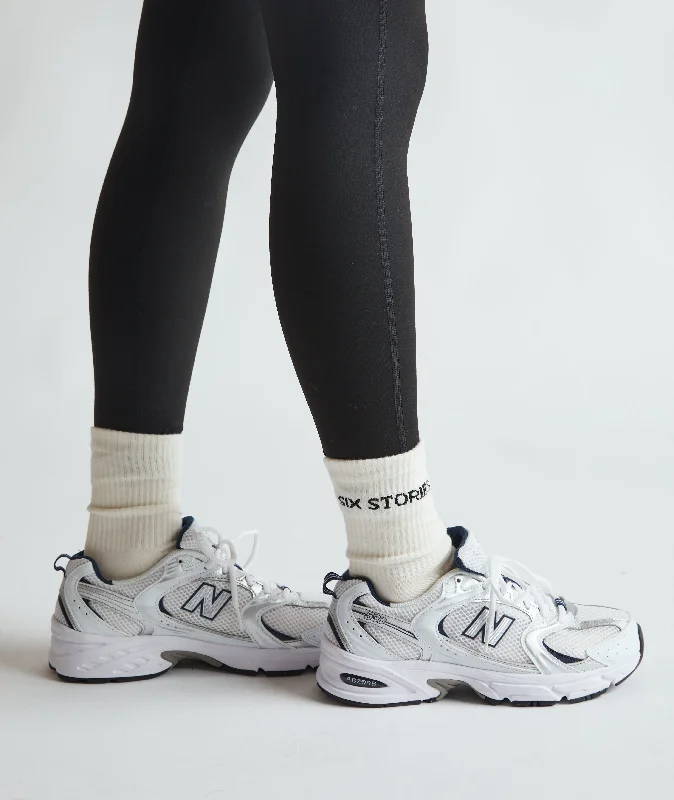 Special Discount Branded Ankle Socks - Buttermilk