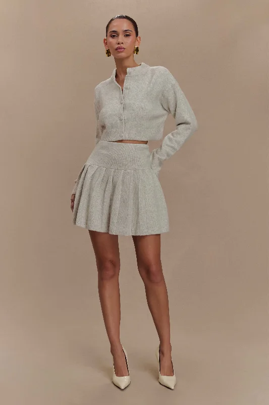 Discount Deals Shelby Knit Cardigan - Heather Grey Marle