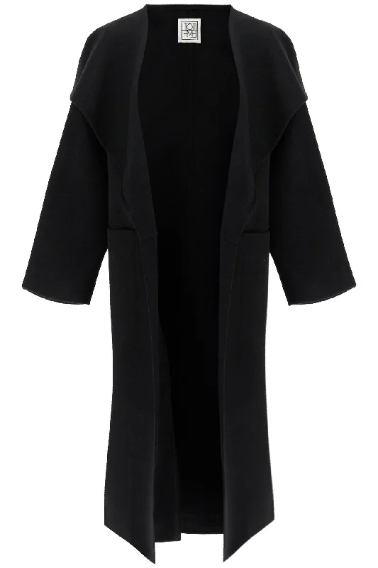 Reduced Prices signature wool-cashmere coat 211 110 717 BLACK