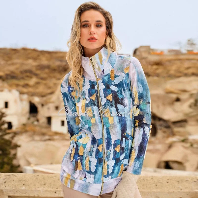 Blowout Sale Dolcezza 'Abstract' Print Jacket - Style 73626