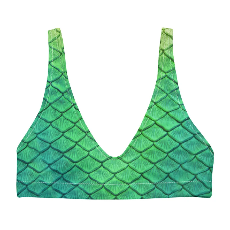 Deal Dash Shoal Green Recycled Padded Bikini Top