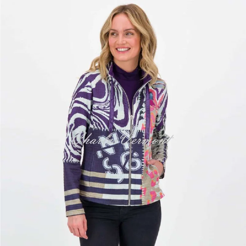 Big Discounts Just White Zip Jacket - Style J3432