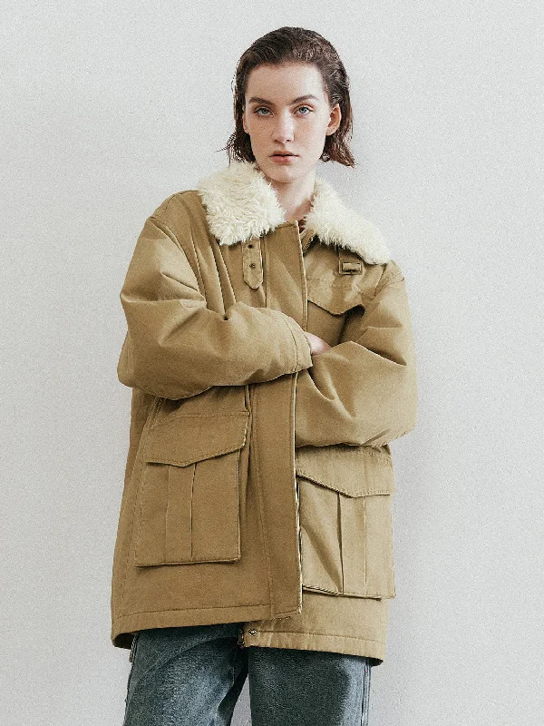 Price Drop Alert Sherpa Lapel Down Outerwear