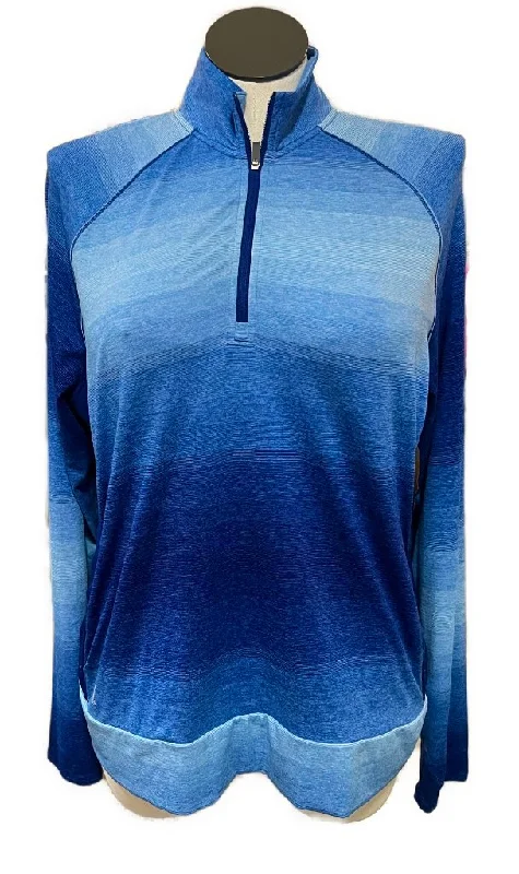 Best Seller Women's Adidas Royal Blue Gradient Golf Pullover Size S