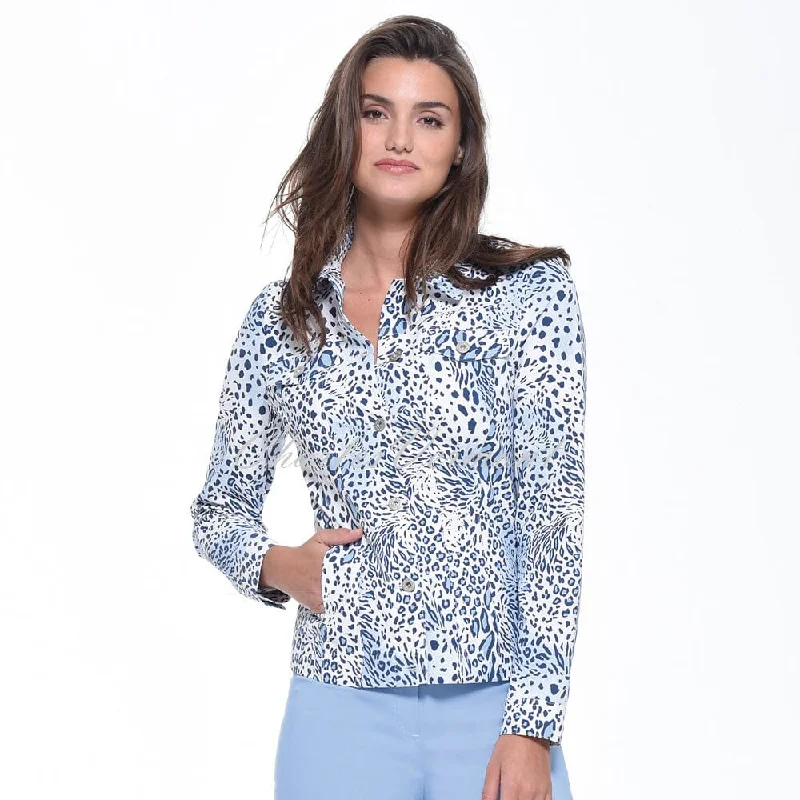 Discount Extravaganza Robell Happy Jacket 57609-54101-62 (Blue Animal Print)