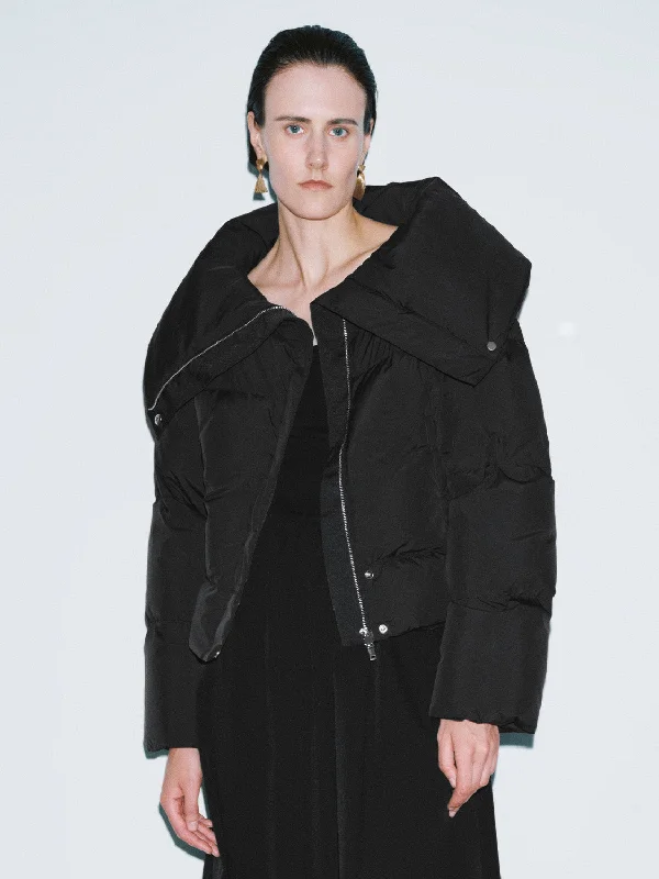 YEAR-End Clearance Wide Lapel Down Outerwear