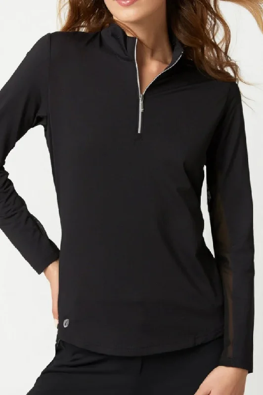 Early Access Women's GGBlue Black Georgia Ice  Long Sleeve Golf Top Size L MSP$102