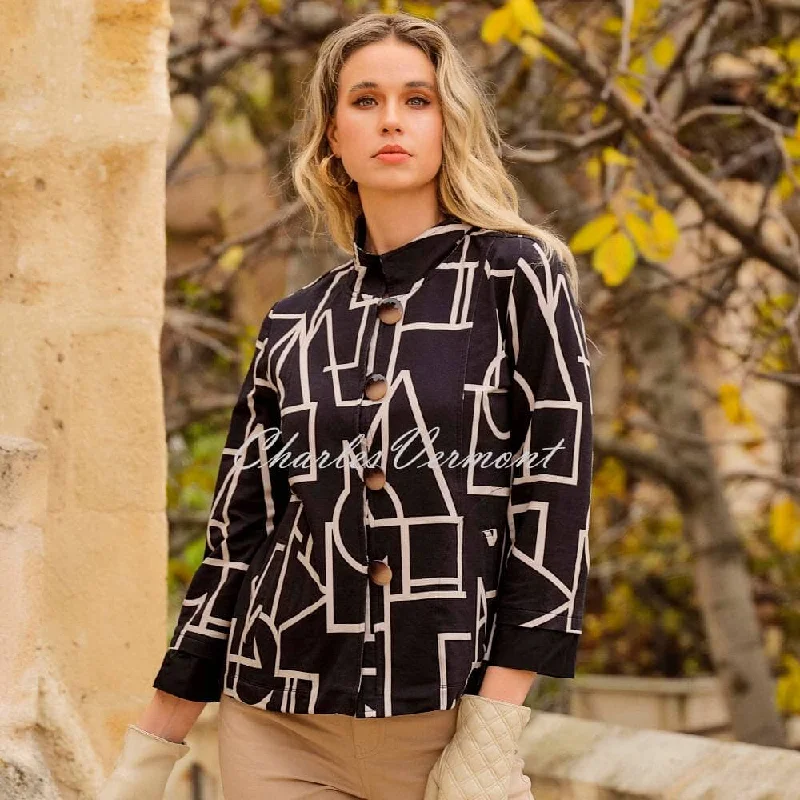 Price Reduction Dolcezza Geometric Print Jacket - Style 73109