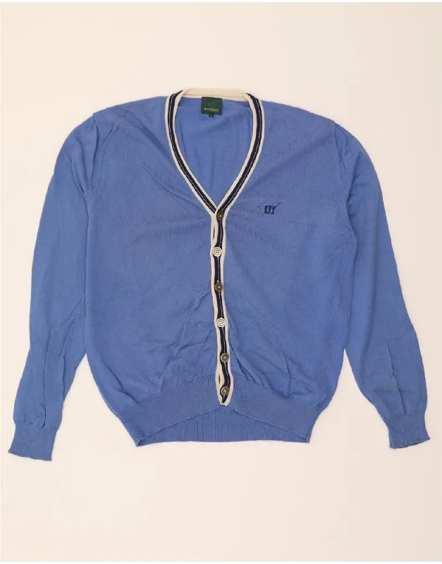 Loyalty Reward HENRY COTTONS Womens Cardigan Sweater UK 16 Large Blue Cotton