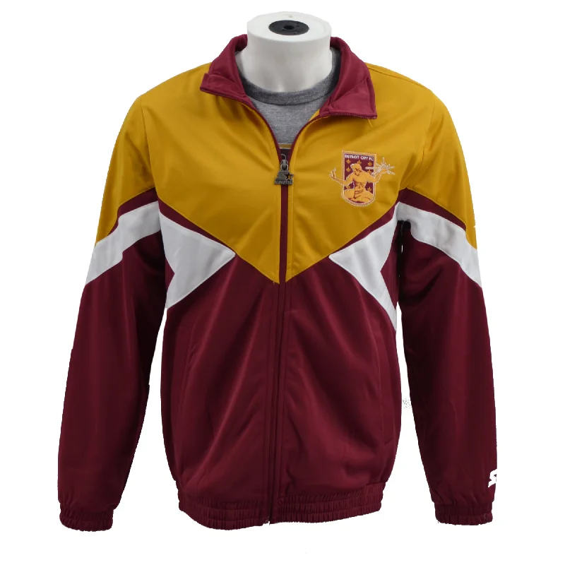 New Arrival Rush Track Jacket- Maroon/Gold