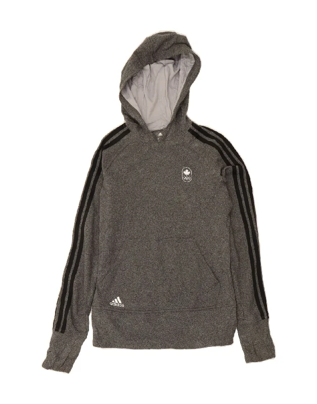 Doorbuster Deal ADIDAS Womens Canada Graphic Hoodie Jumper UK 10 Small Grey Polyester Doorbuster Deal ADIDAS Womens Canada Graphic Hoodie Jumper UK 10 Small Grey Polyester