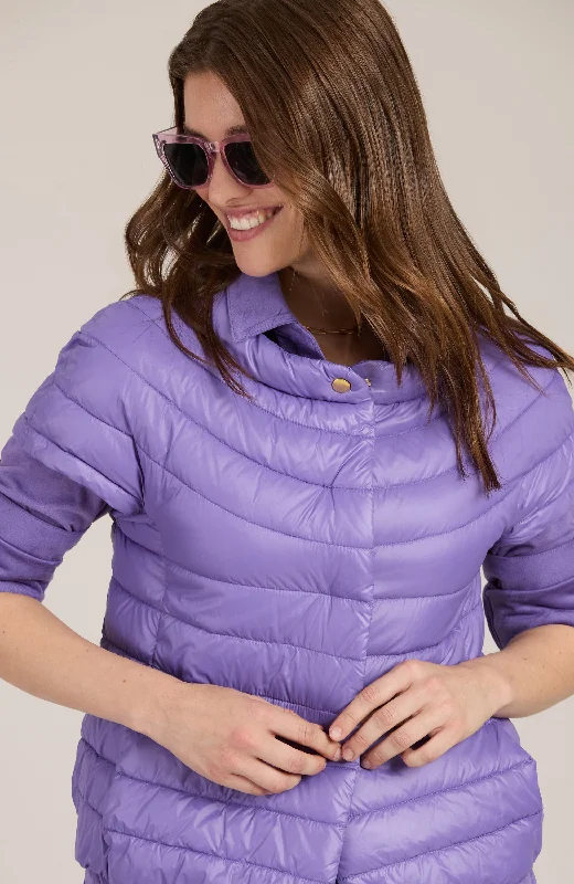 Super Sale Shelly Cap Sleeve Puffer - Light Violet