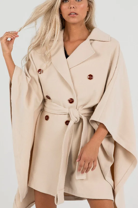 Huge Savings Buttoned Cape