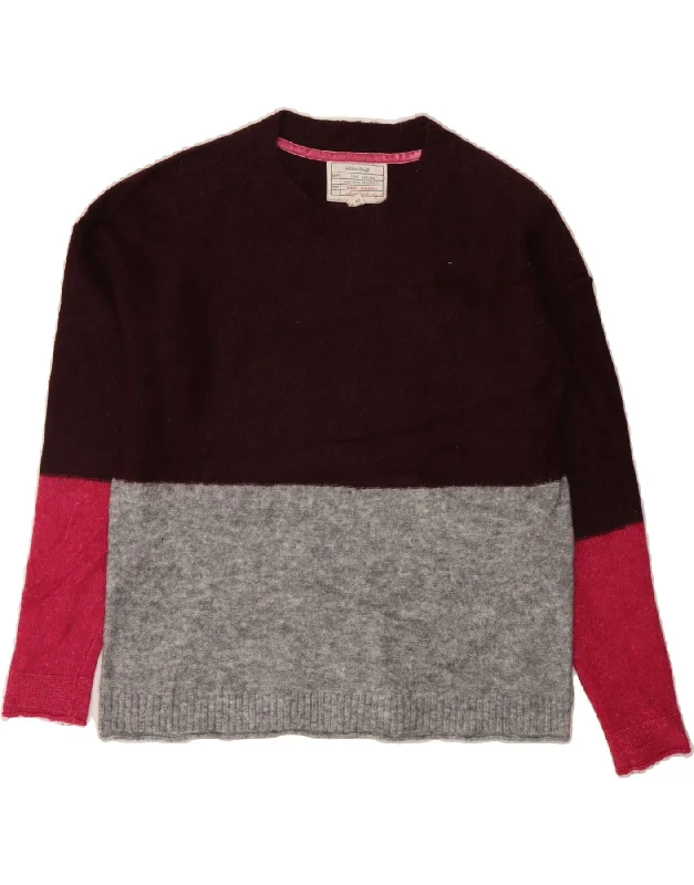 Instant Discount WHITE STUFF Womens Crew Neck Jumper Sweater UK 10 Small  Maroon