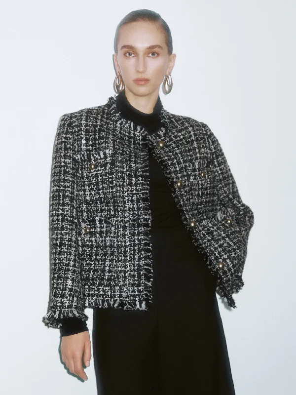 Today’s Deal Button Up Tweed Jackets