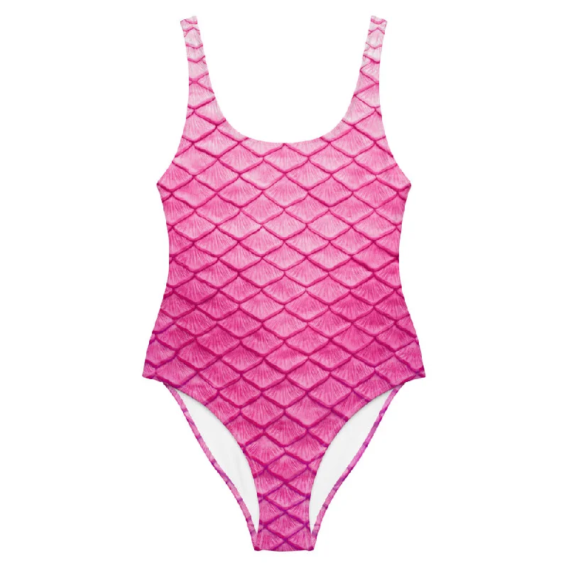 TIME-Limited Offer Plumeria Pink One-Piece Swimsuit