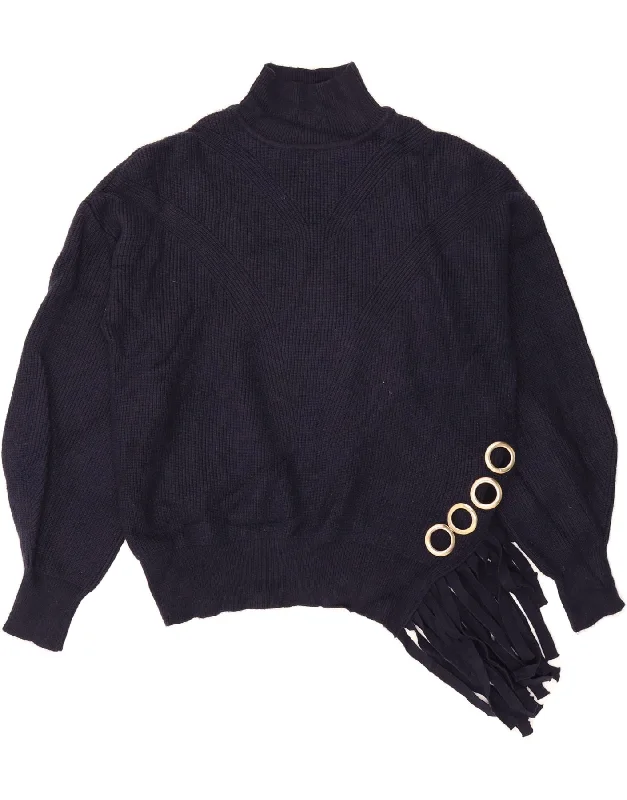 YEAR-End Clearance KAREN MILLEN Womens Turtle Neck Jumper Sweater UK 16 Large Navy Blue YEAR-End Clearance KAREN MILLEN Womens Turtle Neck Jumper Sweater UK 16 Large Navy Blue